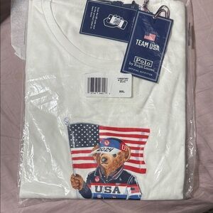 Polo by Ralph Lauren White Team USA Bear Tee